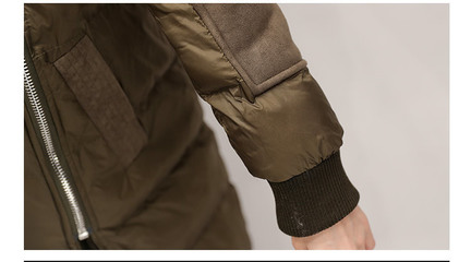 中長款2016年冬季時尚純色通勤西裝領棉衣/棉服優(yōu)雅